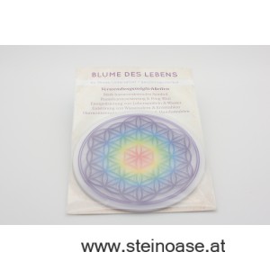 6 Untersetzer "Blume des Lebens"  Chakra   95 mm  